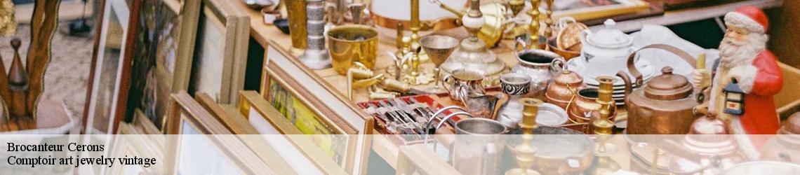 Brocanteur  cerons-33720 Comptoir art jewelry vintage 